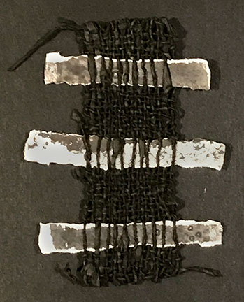 spun hanji thread and photo fragments printed on handmade paper